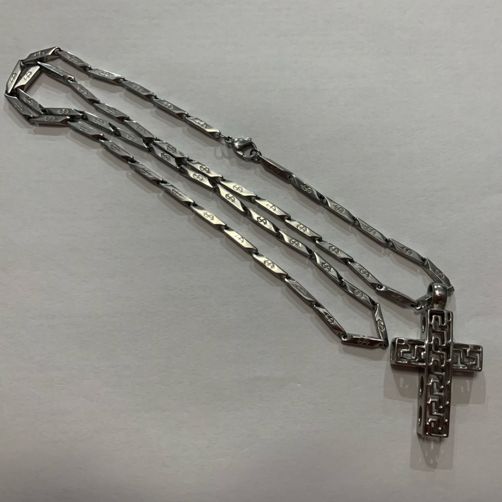 MEN'S Stainless Steel Nail Cross Necklace